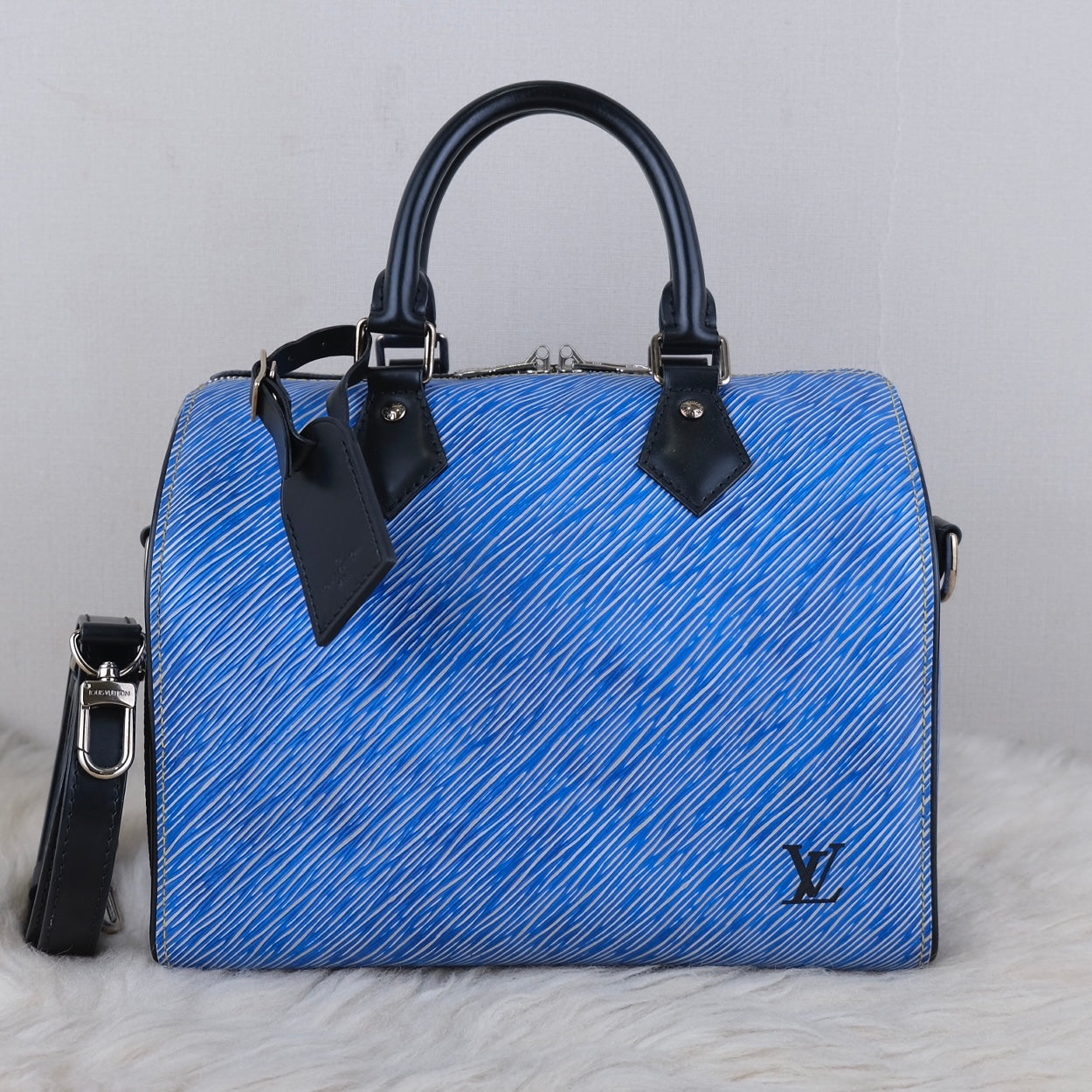 Louis Vuitton Speedy Bandouliere EPI 25 Denim